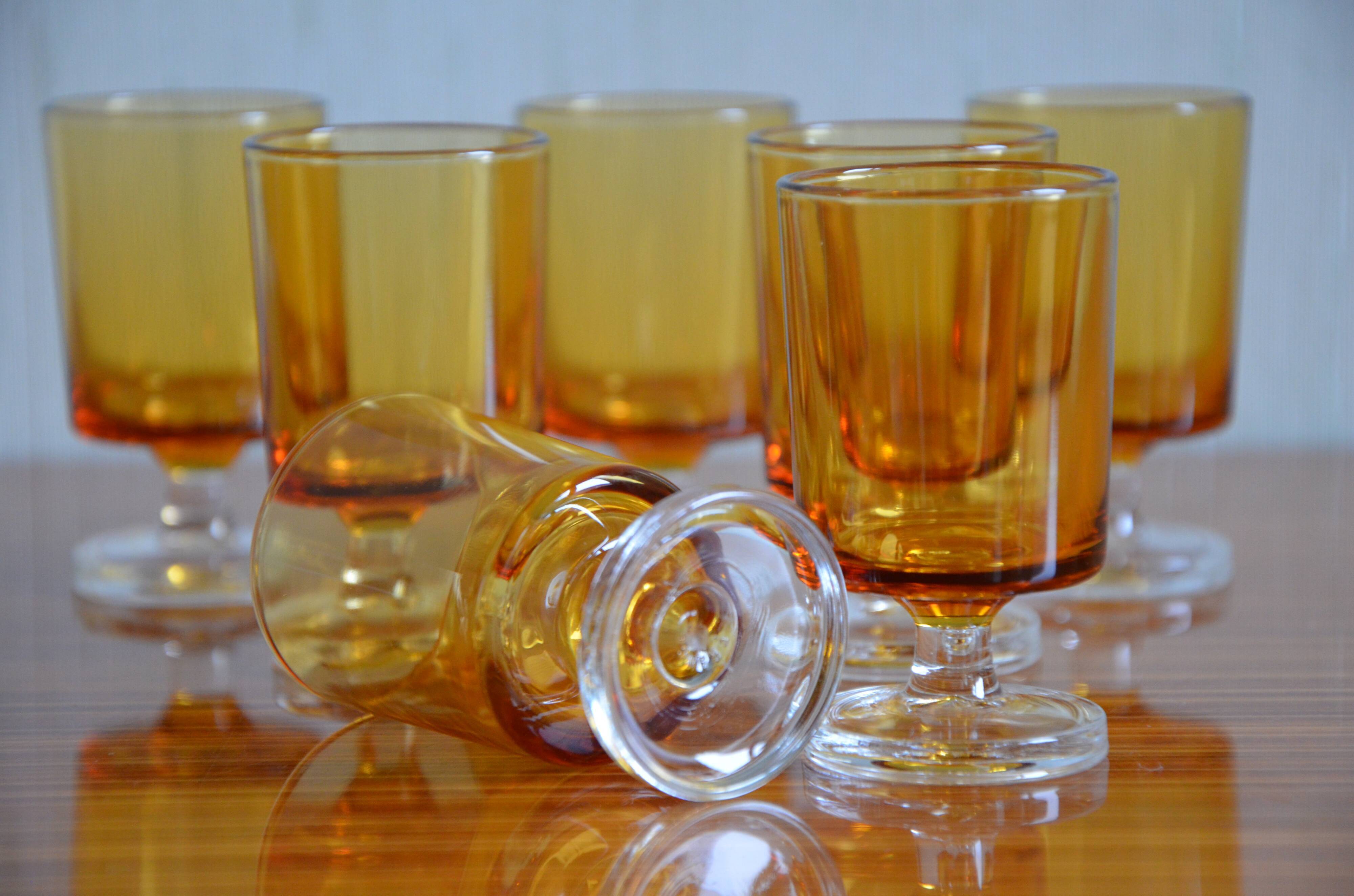 Luminarc liqueur glasses