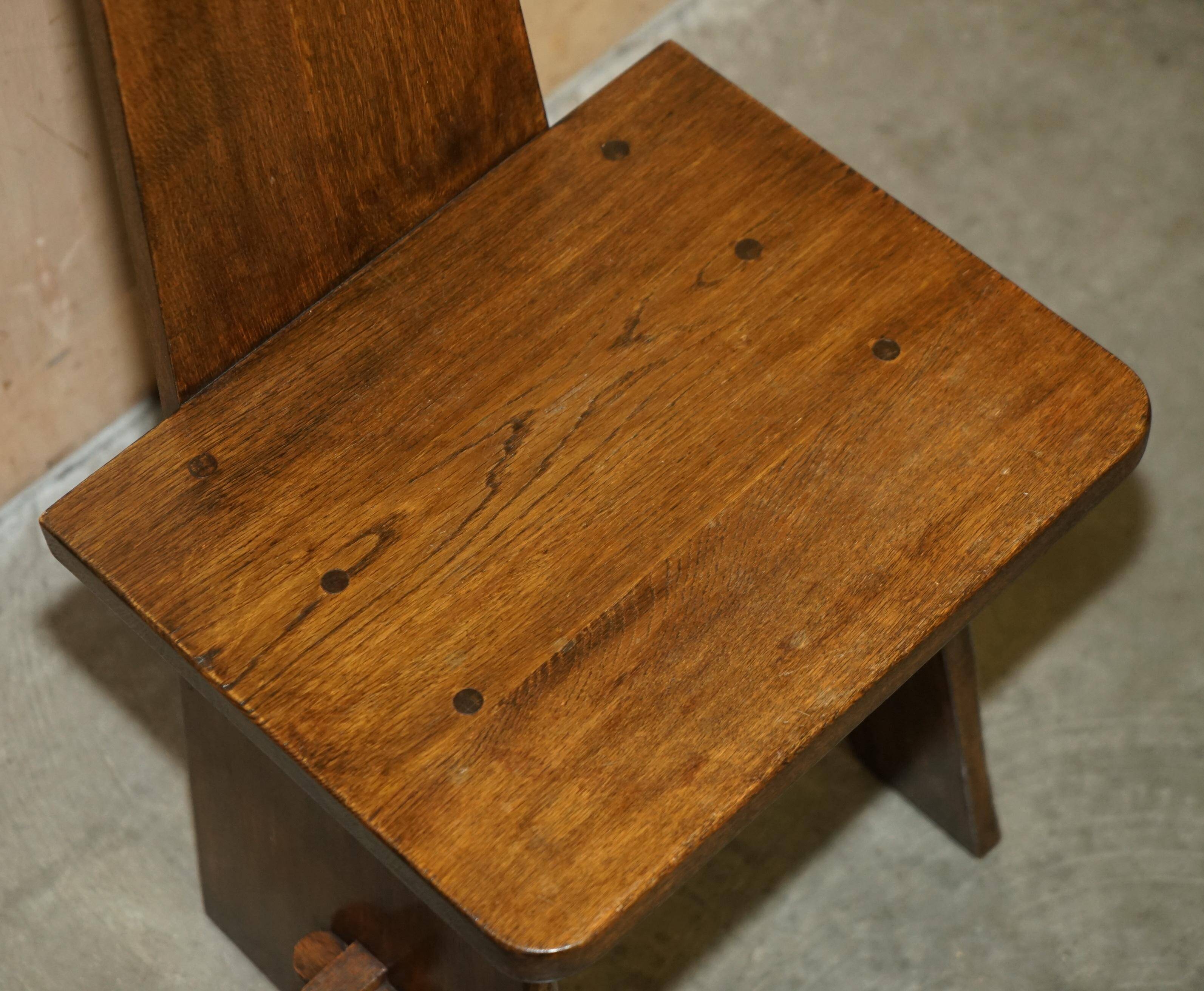 Pair of Victorian Arts and Crafts chairs with four boards.