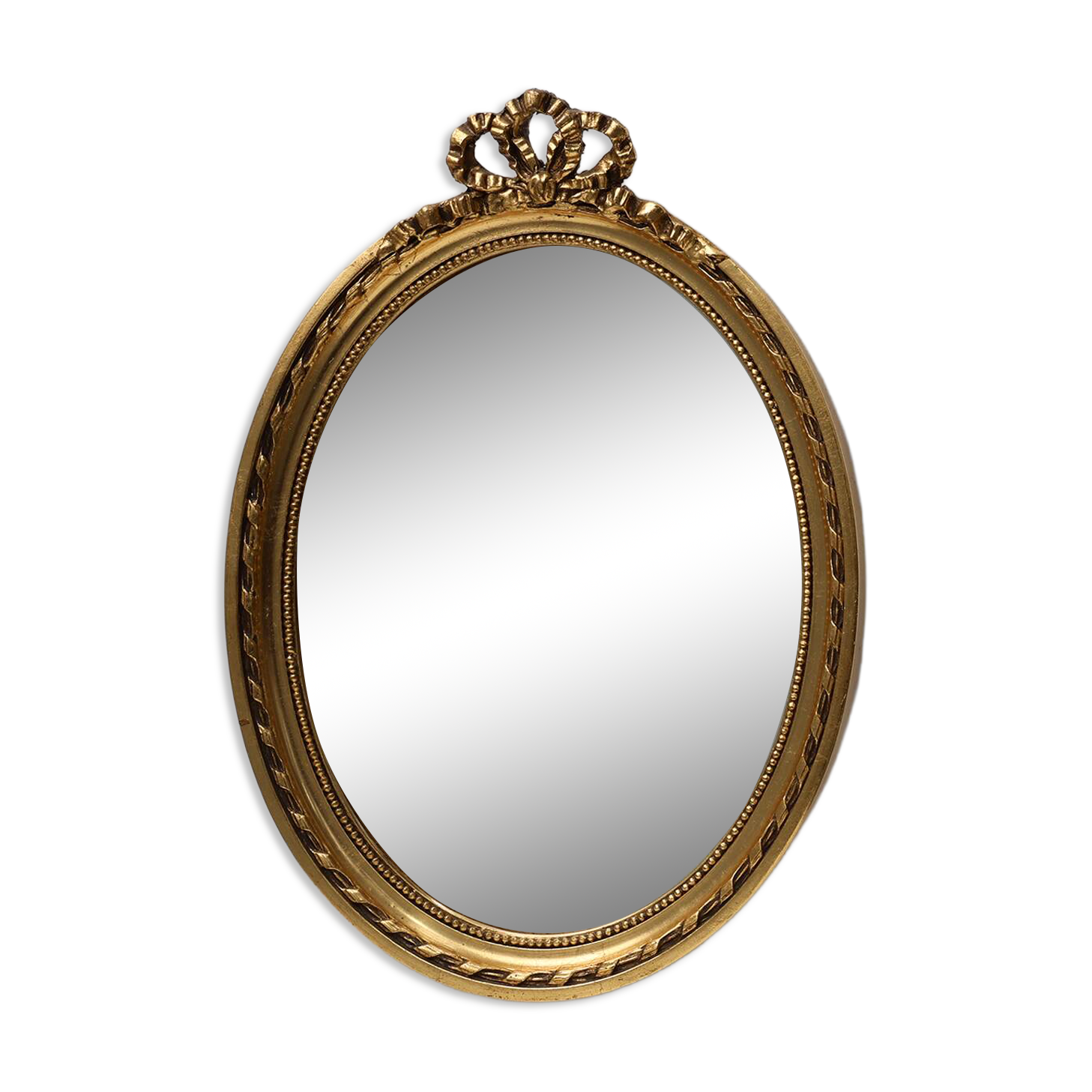 Dutch Wood with Beveled Louis-Philippe Style Mirror labeled Pieterman, 1950