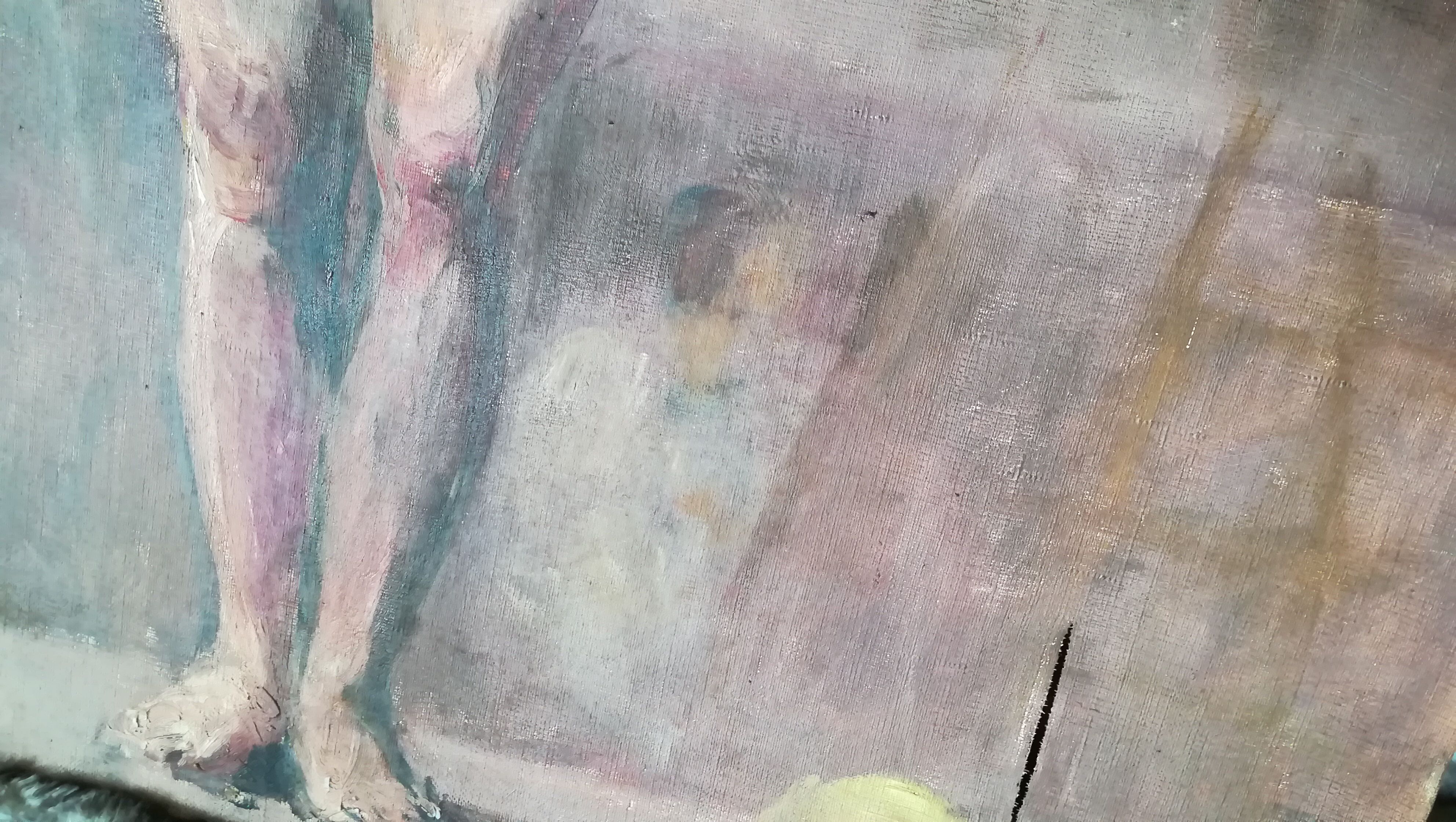 Oil on canvas / nude 1900-20