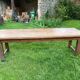 Grande Table rectangulaire ancienne en chêne