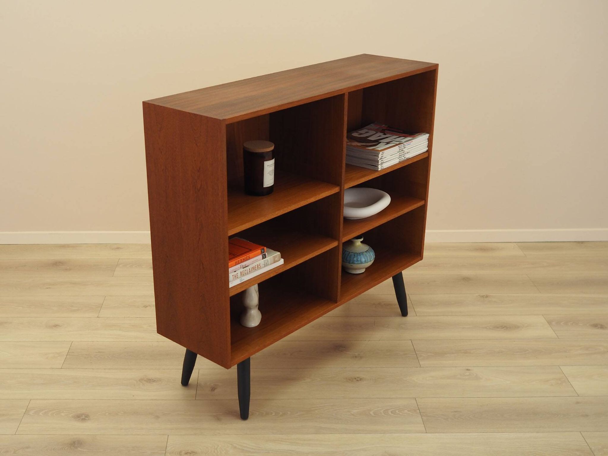 Teak shelving unit, Danish Modern 1960s