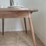 Wooden round table