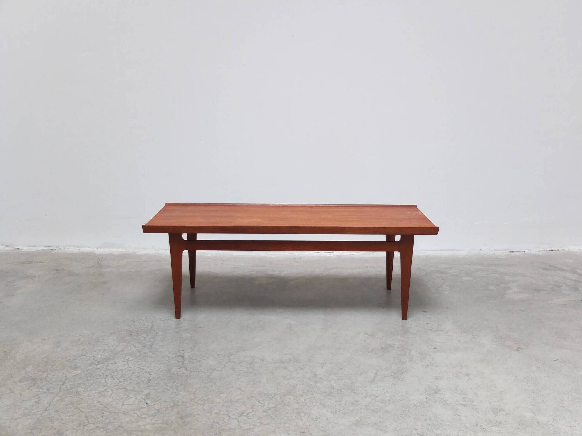 Danish coffee table in solid teak by Finn Juhl for France & Son, 1960s