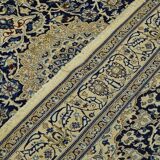 Tapis persan naïn laine & soie circa 1980