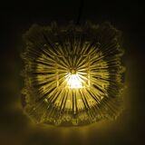 Brutalist square ceiling lamp, Germany 1970s