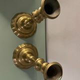 Brass candlestick set of two