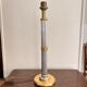 Vintage 70s 80s Neo-Classical Fluted Column Lamp Base Chrome