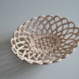 Pichon woven ceramic fruit basket in Uzès