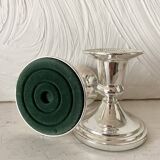 Silver candle holders