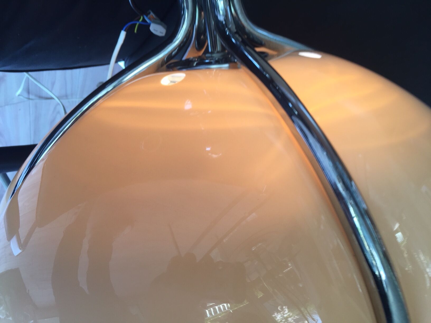 Hanging lamp by Gae Aulenti for Guzzini Quadrifoglio 1970