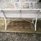 Banc de jardin à lattes vintage