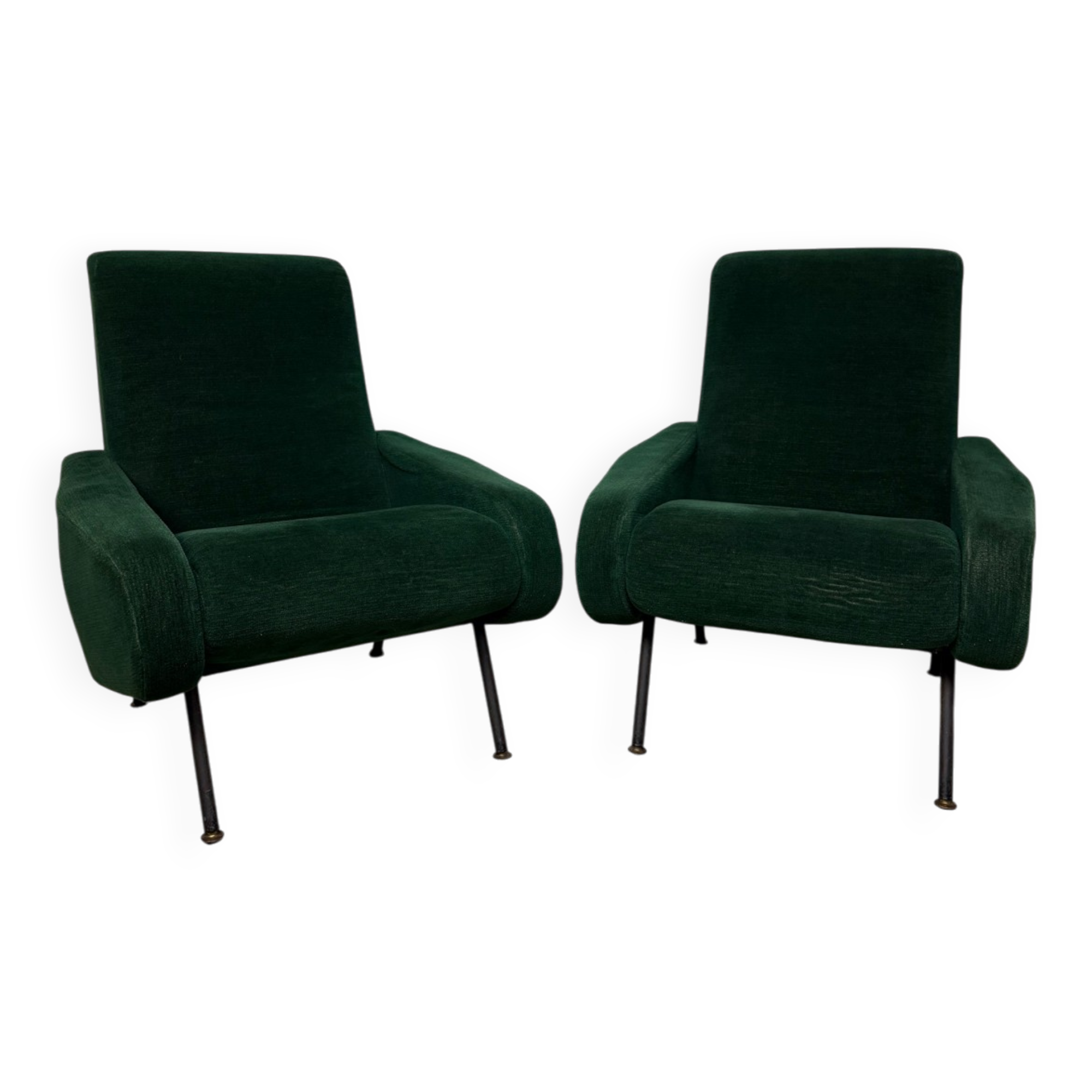 Vintage armchairs from the 60s/70s in the style of Pierre Guariche.