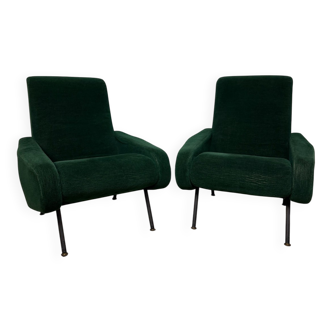 Vintage armchairs from the 60s/70s in the style of Pierre Guariche.