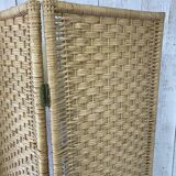 vintage rattan screen