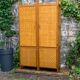Bamboo cabinet woven and modular pine vintage 1960