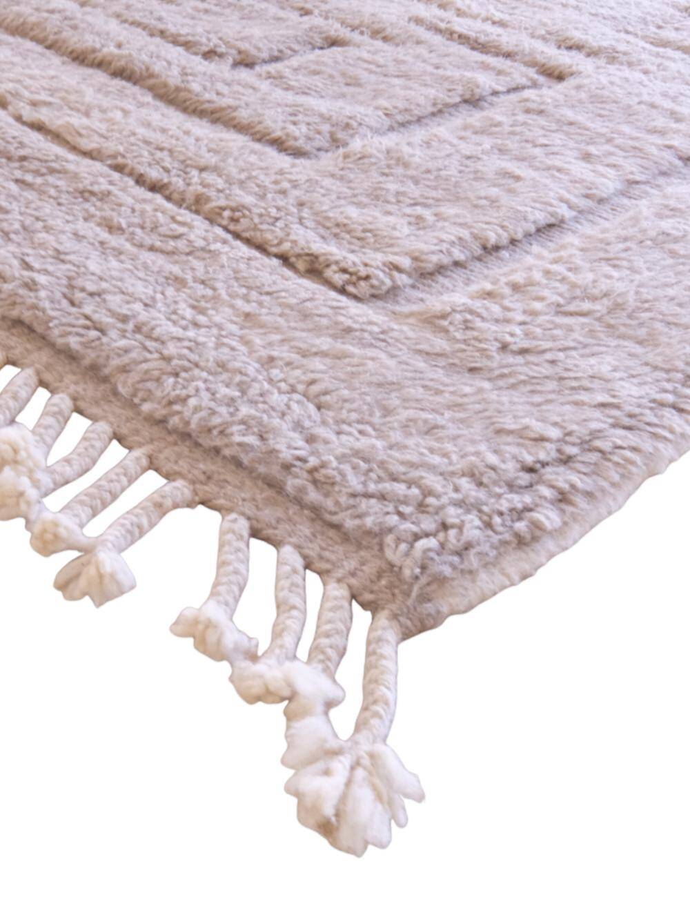 Contemporary Taupe Rug - 342 x 242 cm