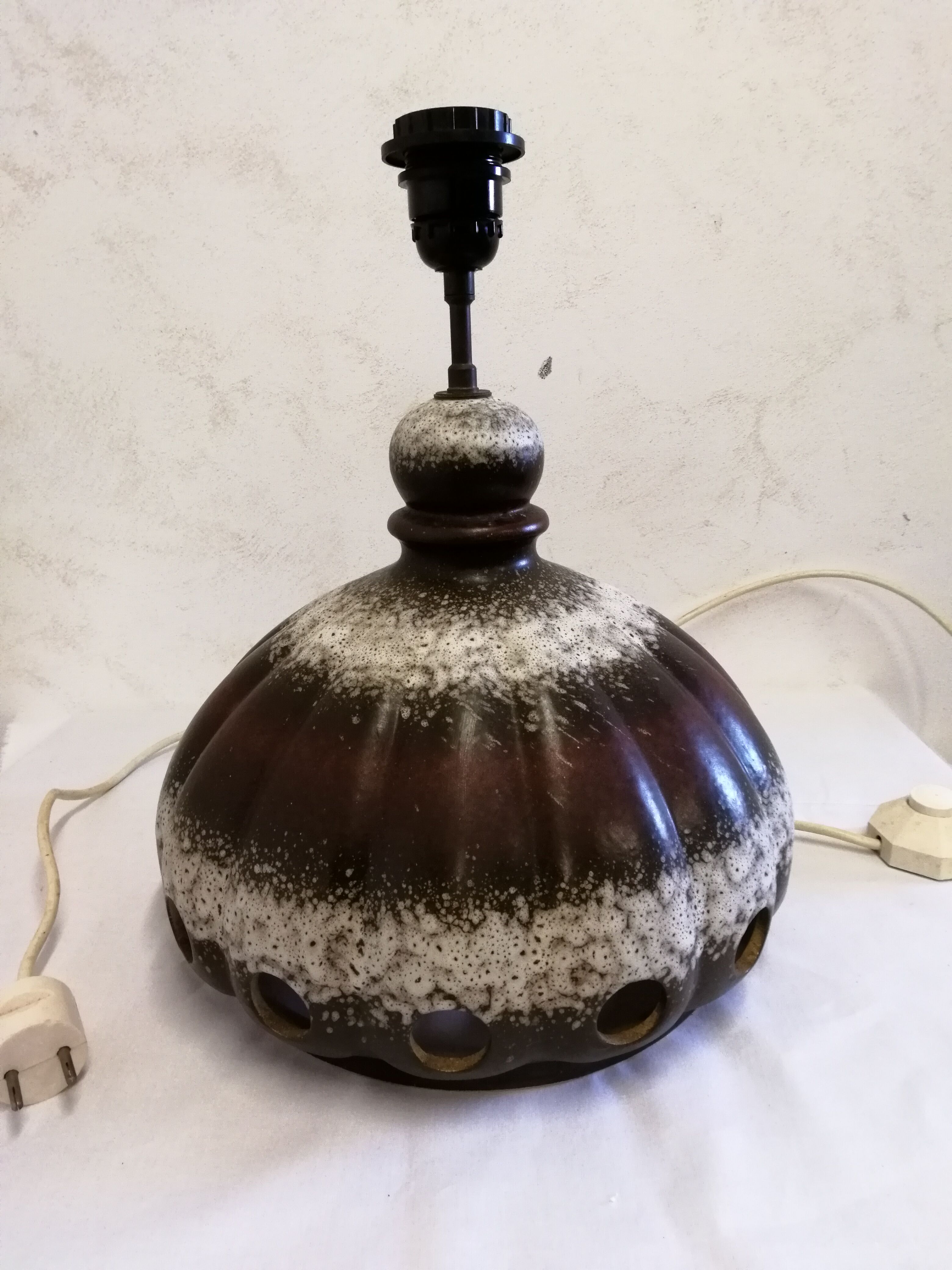 Vintage stoneware lamp base