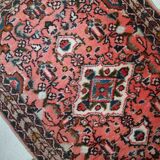 Vintage oriental handmade carpet 59cm x 93cm 1970s, 1c617