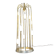 Lampadaire cascade en métal doré, années 1970