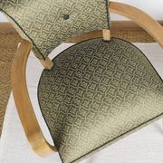 Pair of upholstered bridge armchairs.