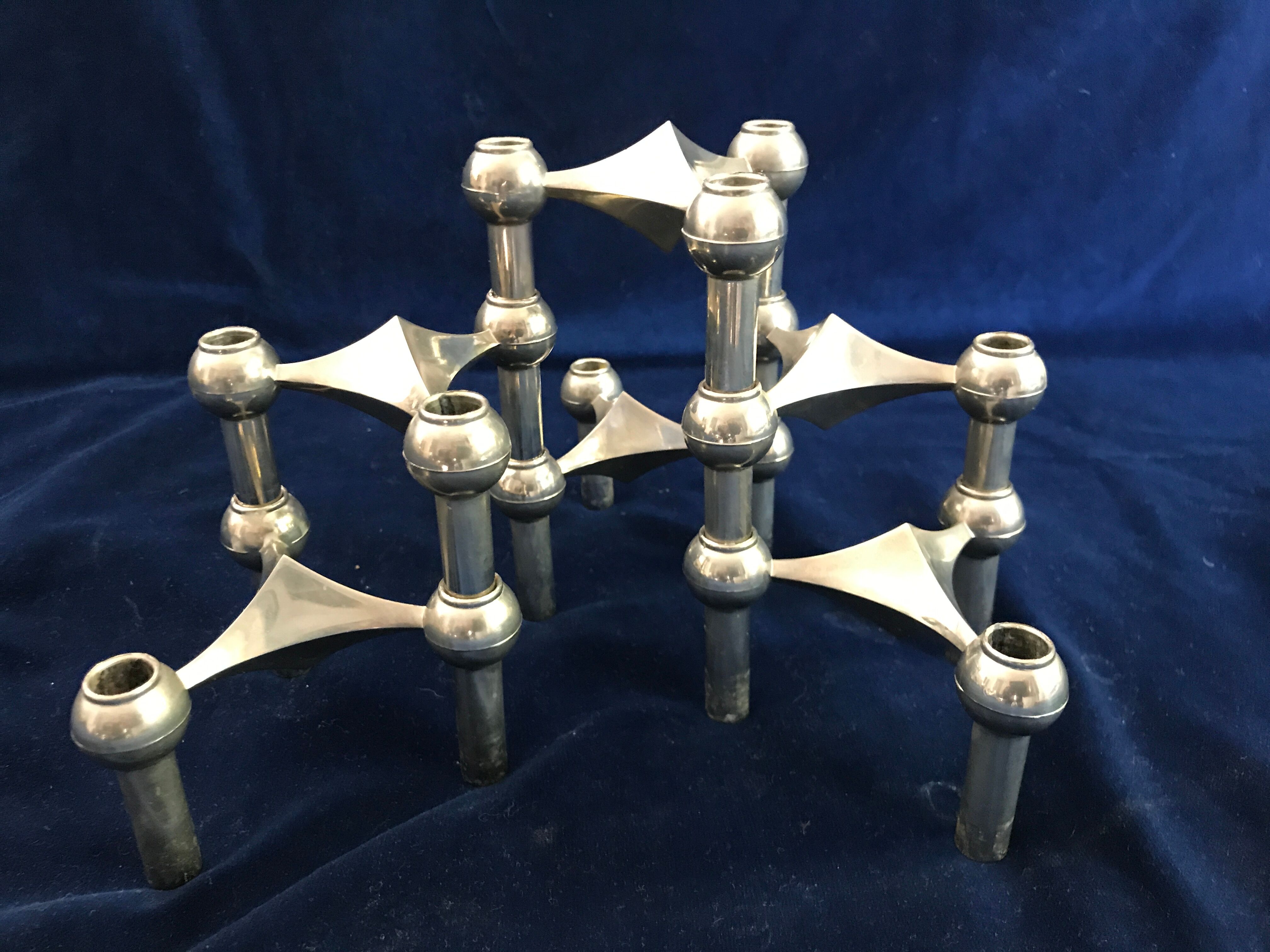 Modular candle holders by Nagel & Stoffi