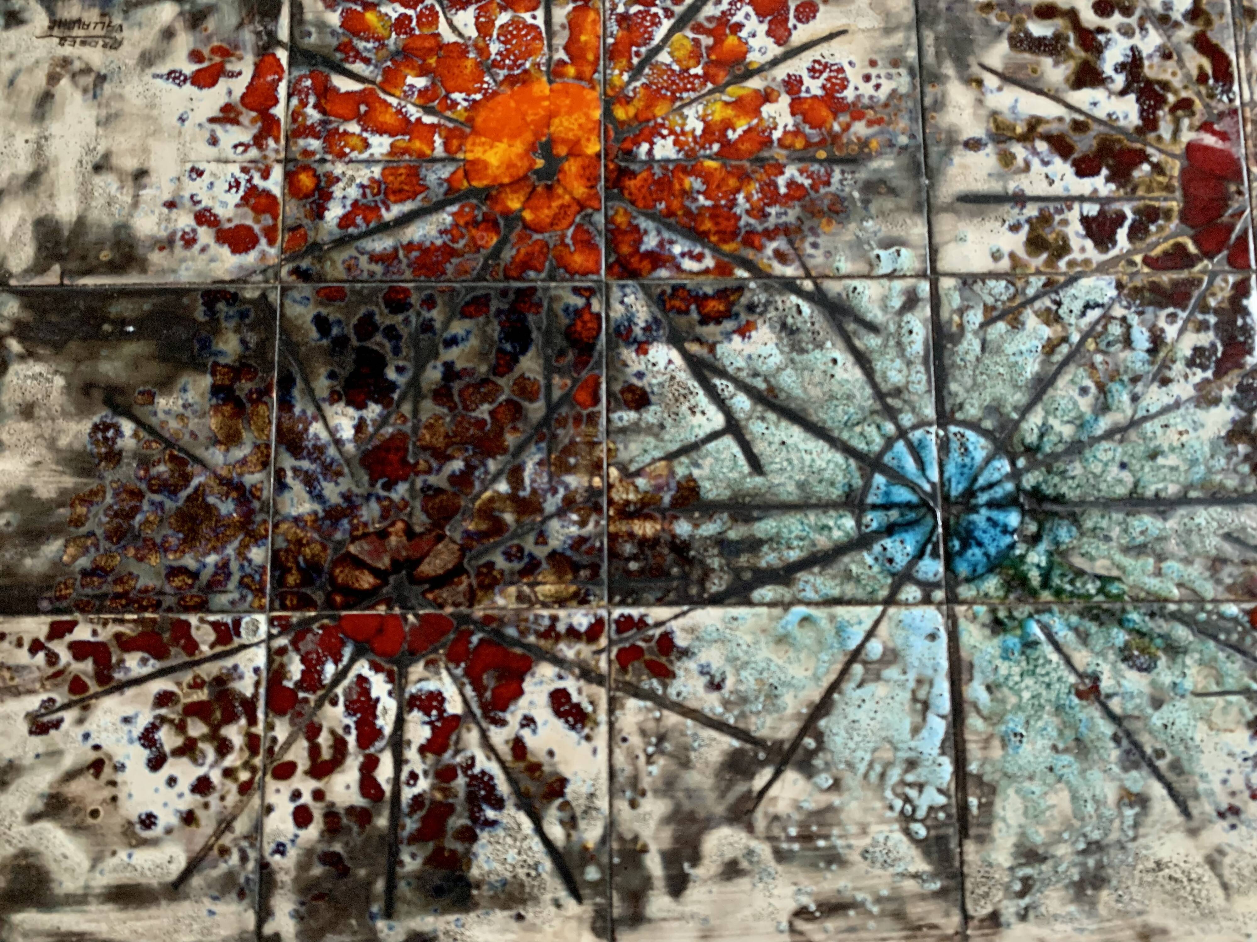 Ceramic coffee table Vallauris Ardeco