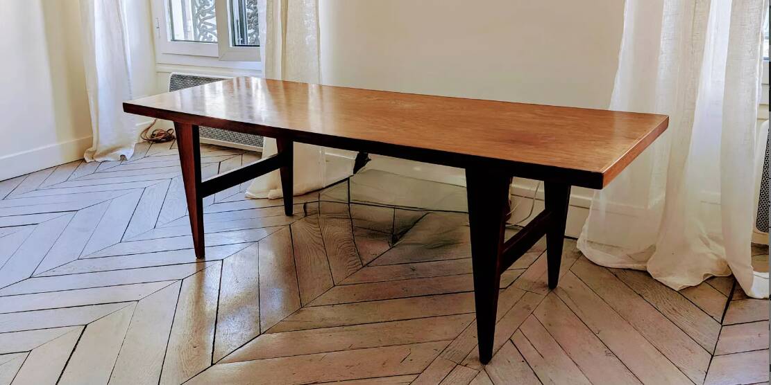 Table basse en palissandre Edmund Jørgensen 1960