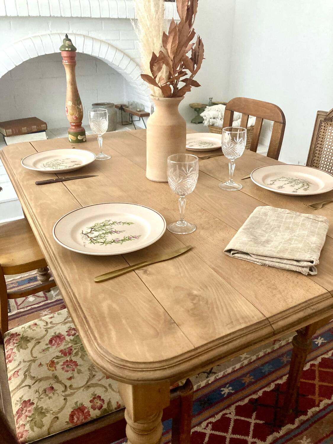 Antique solid oak table