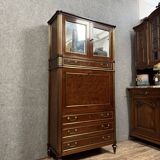 Louis XVI period Parisian guillotine secretary in Cuban mahogany