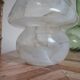 Vase champignon verre marbré
