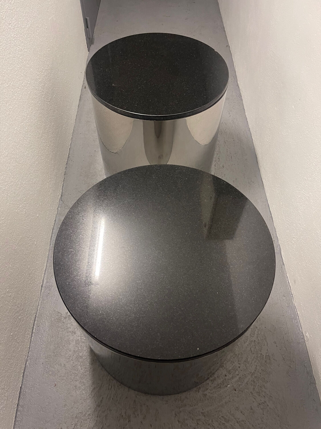 Pair of coffee tables Paul Mayen 70'