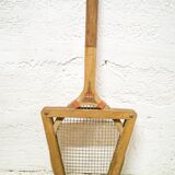 Antique wooden racket with frame