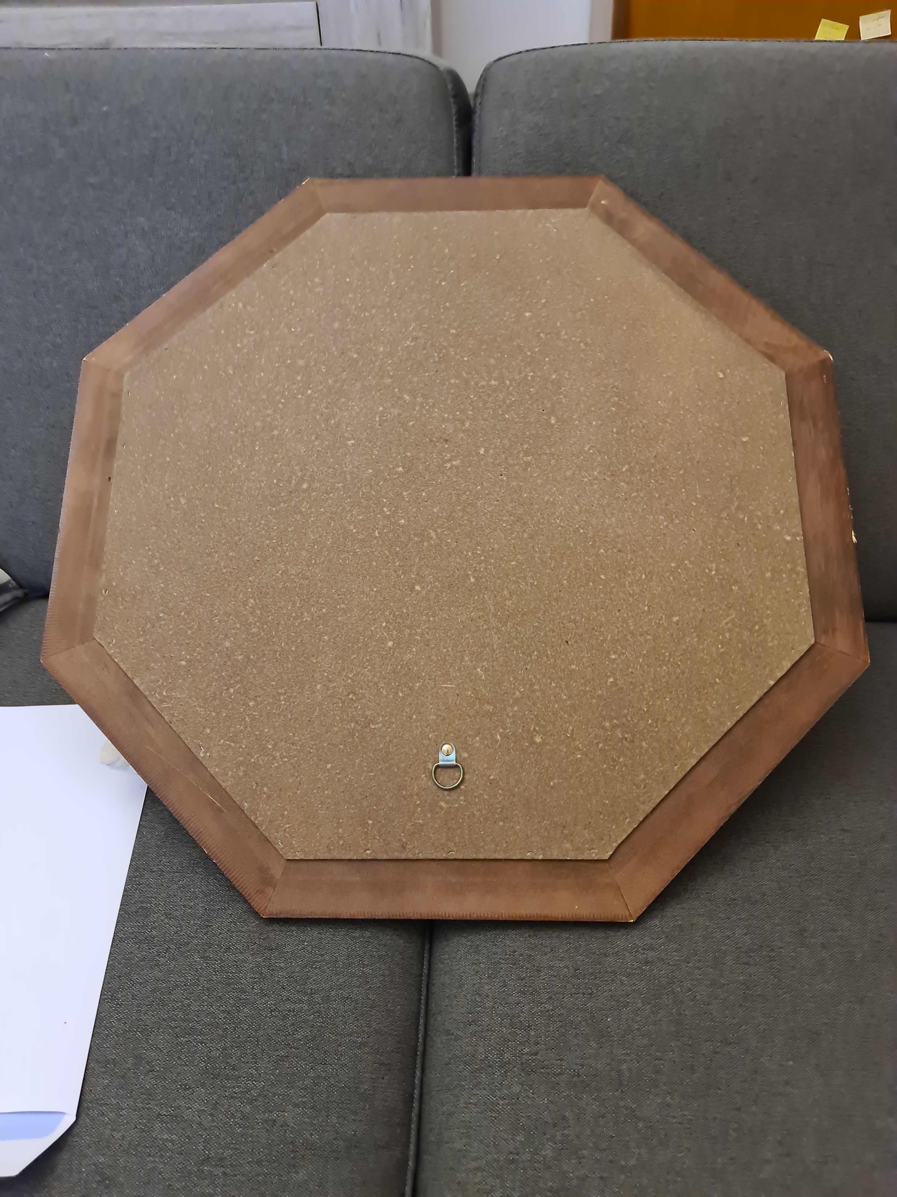 Octagonal Mirror Art Deco Vintage 59*59cm wood