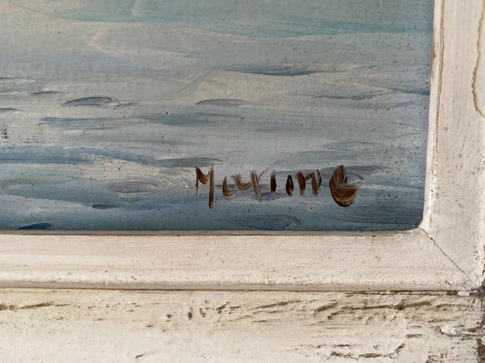 Countersigned lithograph Claude Hemeret Bouquet of blue flowers 43/175