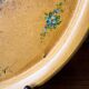 Old and large painted sheet metal tray / late 19th century