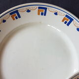 Suite of 4 plates made of Lunéville earthenware