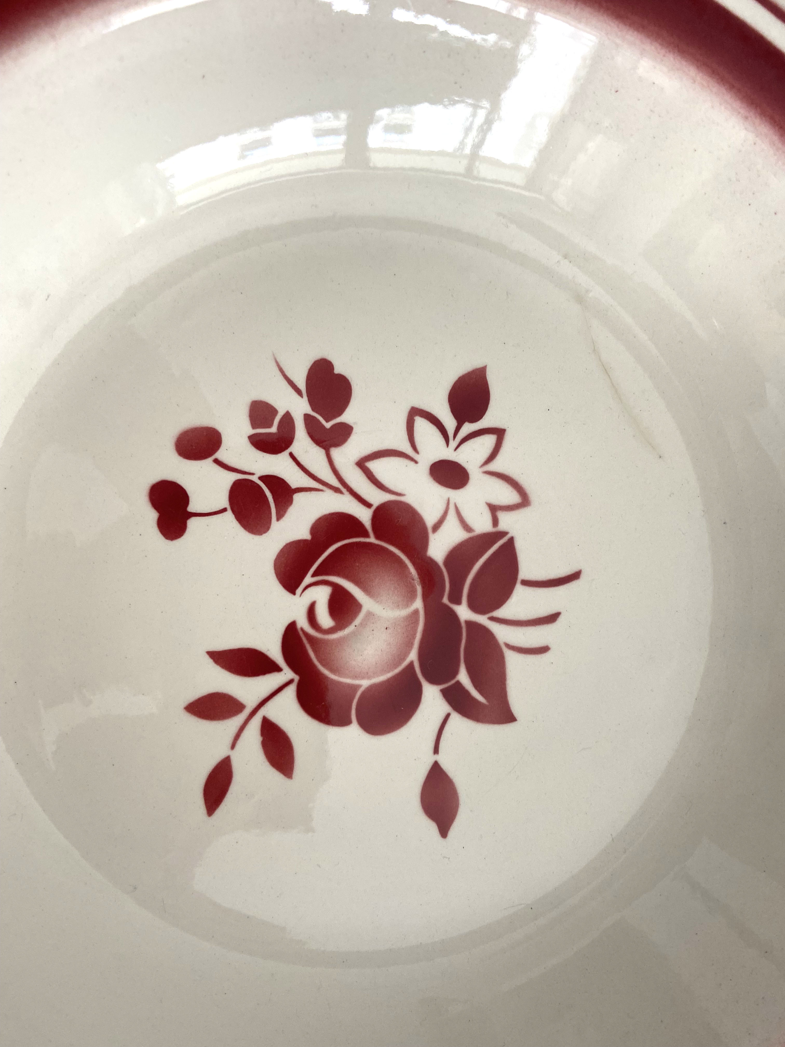 Hollow dish in Badonviller porcelain