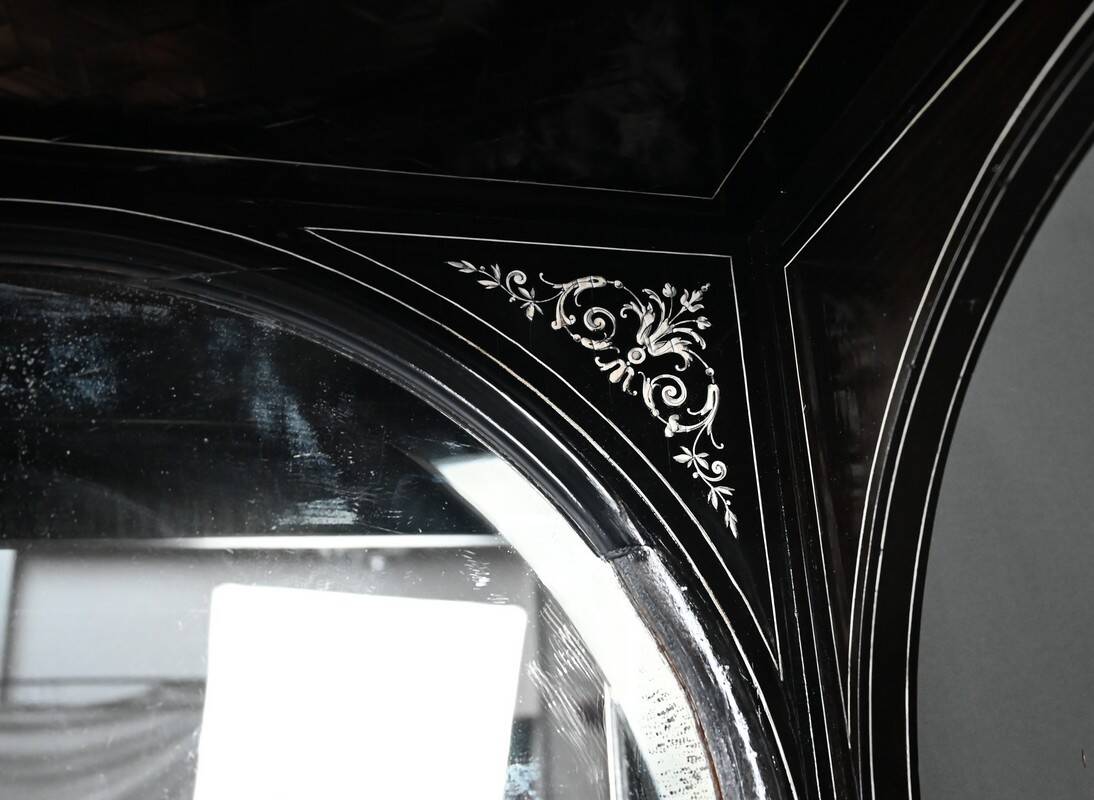 Display Cabinet in Blackened Pear Wood, Napoléon III period – 2nd half of the 19th century