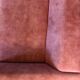 3-seater canapé AGAR Panac Edition in blush velvet