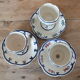 Set of 3 cockroaches on pedestal HB Quimper