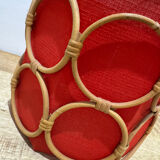 Vintage rattan pendant light