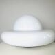 Sculptural Ufo Space Age Table Lamp In Opal Glass, Italy, 1970S