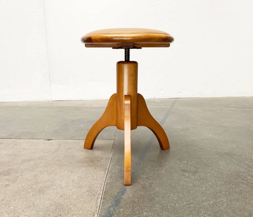 Mid-Century Industrial Tripod Swivel Stool, 1960s