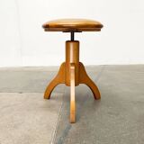 Mid-Century Industrial Tripod Swivel Stool, 1960s