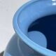 Vase en céramique bleue, 1980