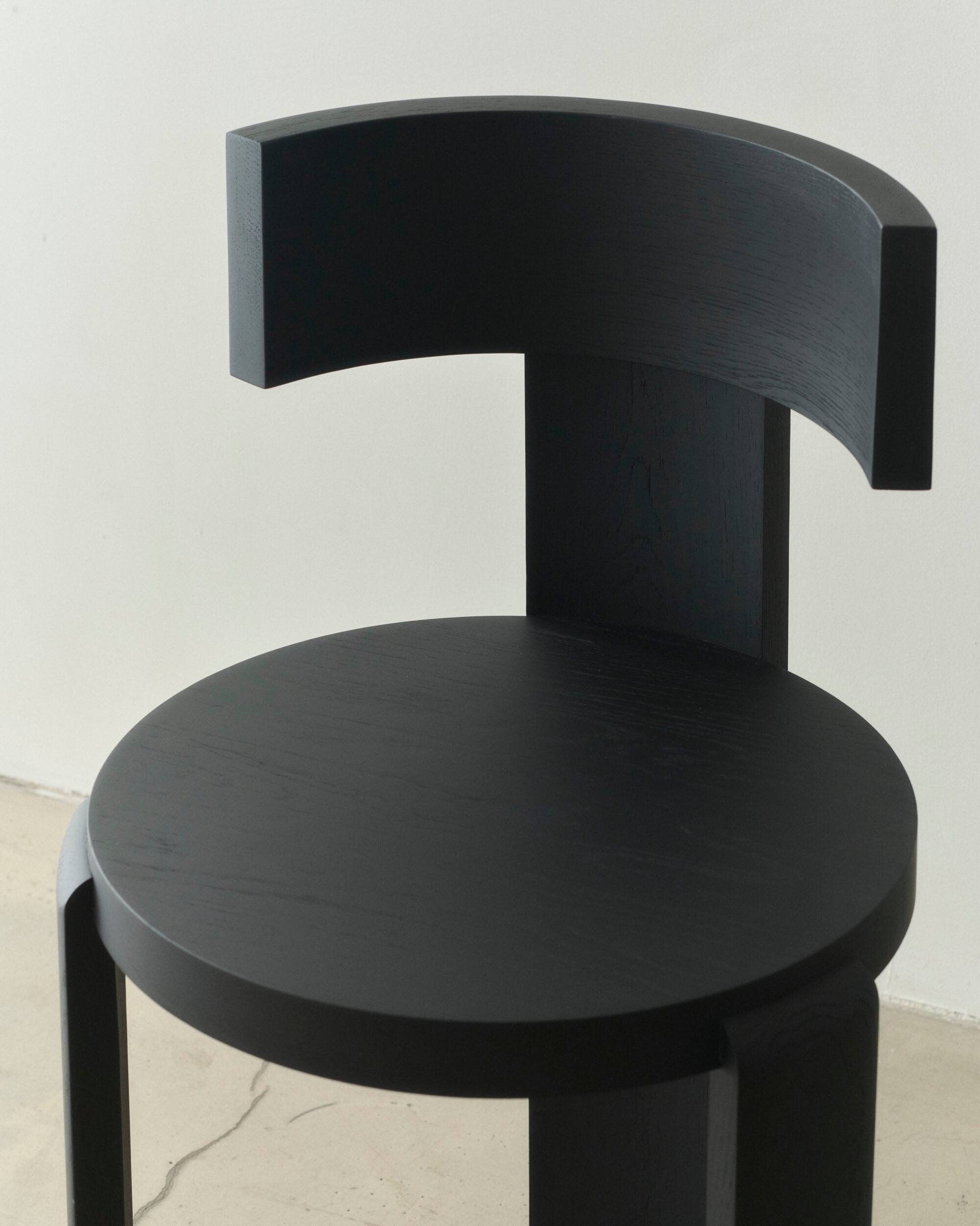 Spina chair in black wood