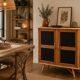 Rattan buffet in Audoux Minet style
