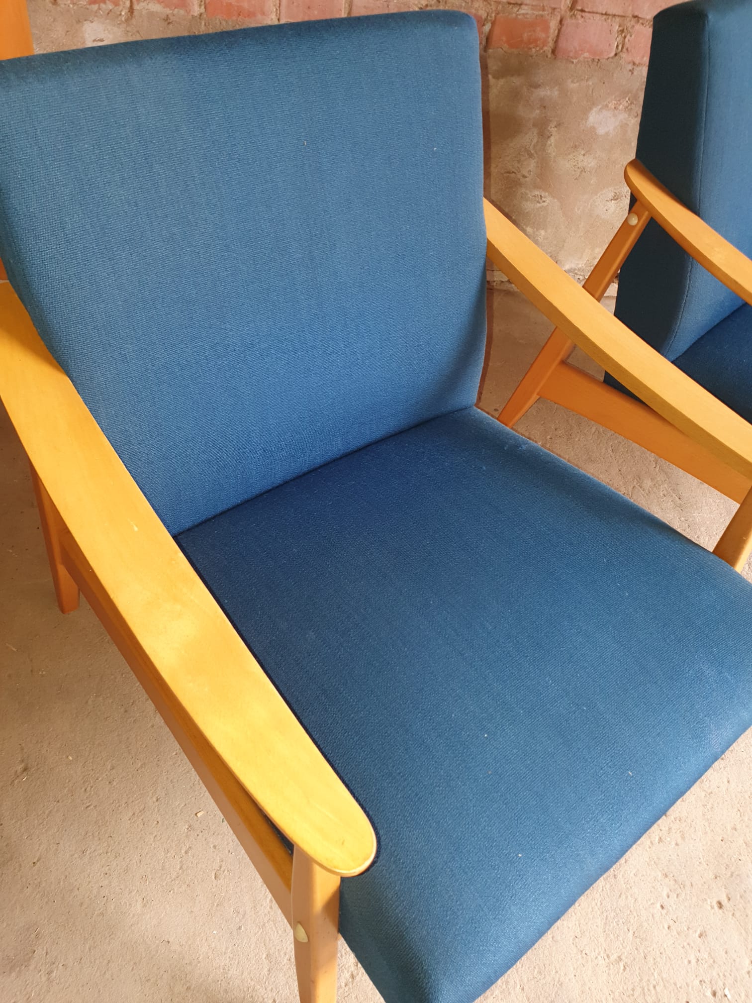 Pair of scandinavian armchairs 1970