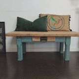 Small solid wood bench/coffee table